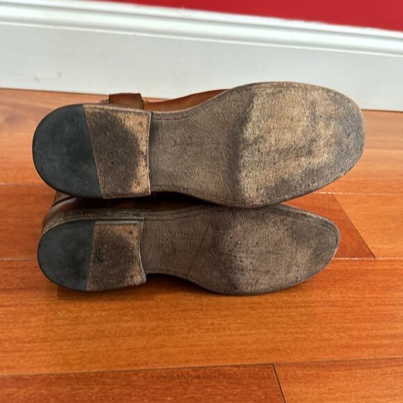 Frye Womens Brown Phillip Harness 76870 Leather Round Toe Zip Boots Size 8B - Picture 7 of 14